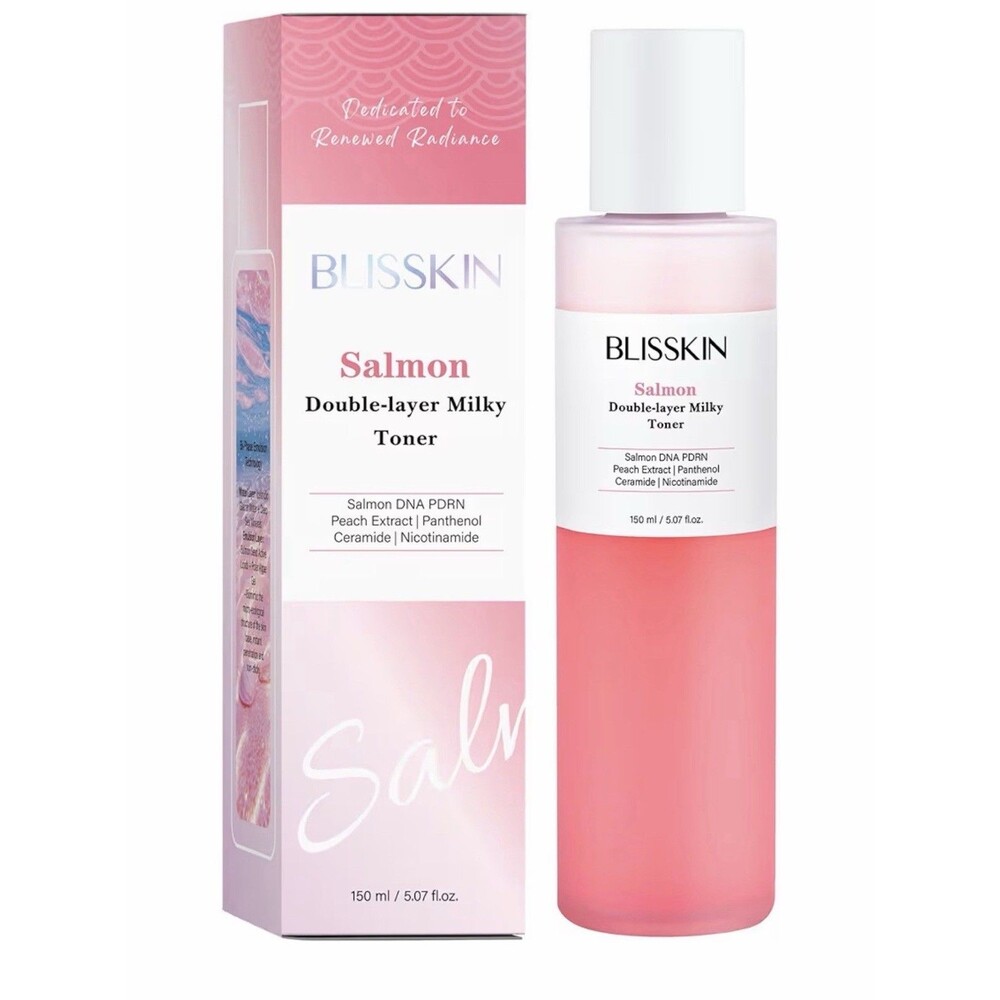 Blisskin Salmon Double Layer Milky Toner PDNA Nourish Moisturize Glass Skin NEW